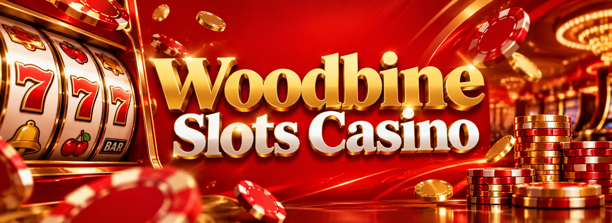 Woodbine Slots Casino welcome bonus banner showing C$1,000 match and 150 free spins